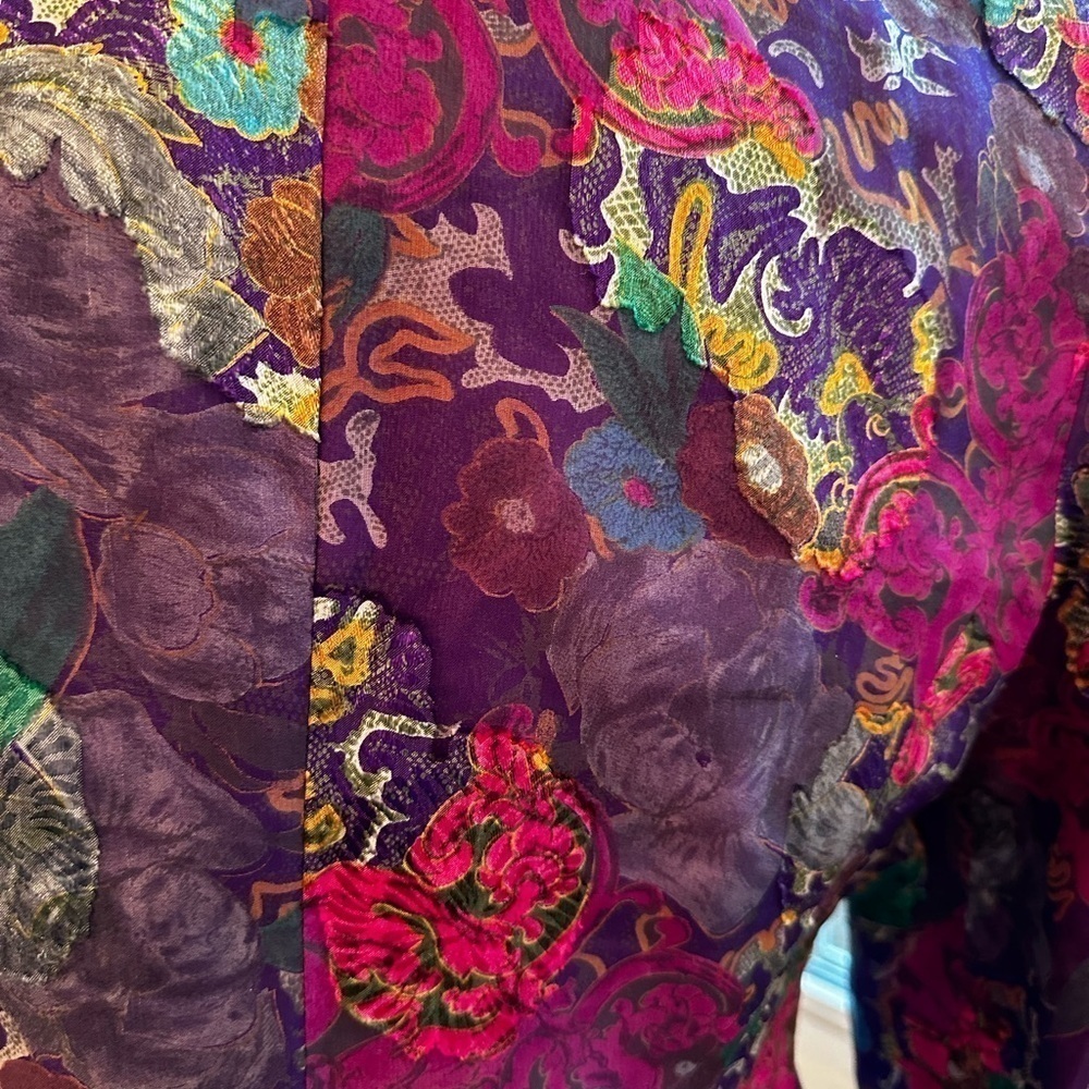 Vintage Albert Nipon For Talbots Bright Multicolo… - image 5